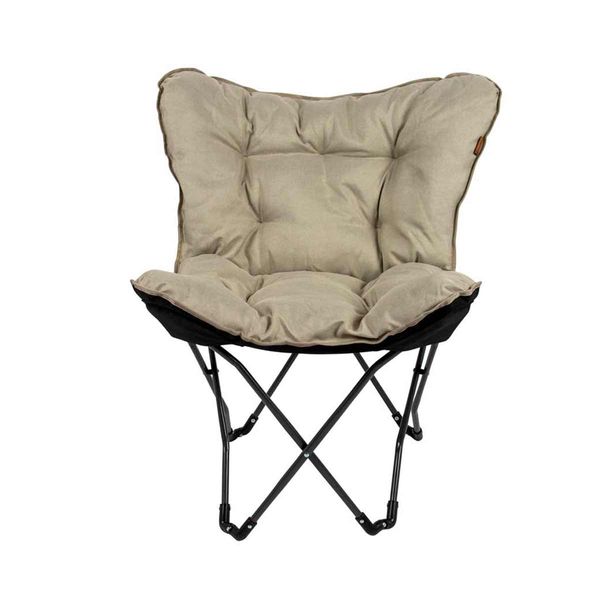 Comfortable Butterfly Chair Redbridge M Beige for Outdoors