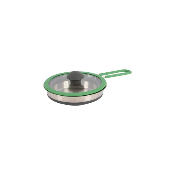 Bo-Camp Steel Pan with Lid Foldable Silicon 1.3 Litre