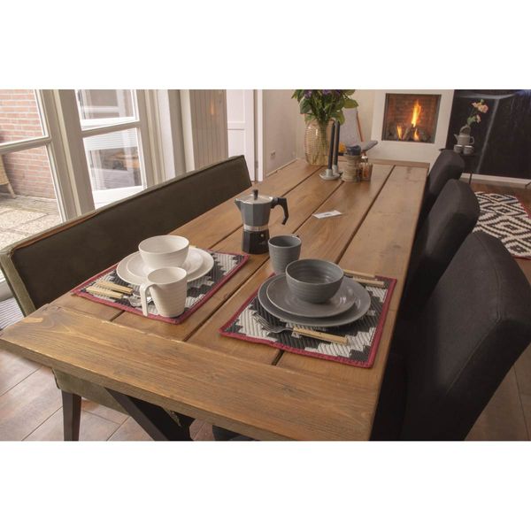 Bo-Camp Tableware Stone 16 Pieces Grey