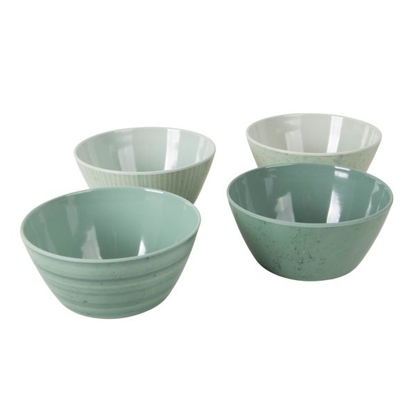 Bo-Camp Tableware Mix & Match Melamine 16 Pieces Green