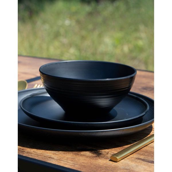 Bo-Camp Industrial Collection Tableware Orville 16 Pieces Black