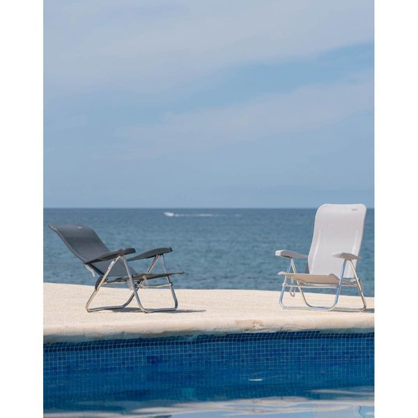 Crespo Beach Chair AL/205 Dark Grey