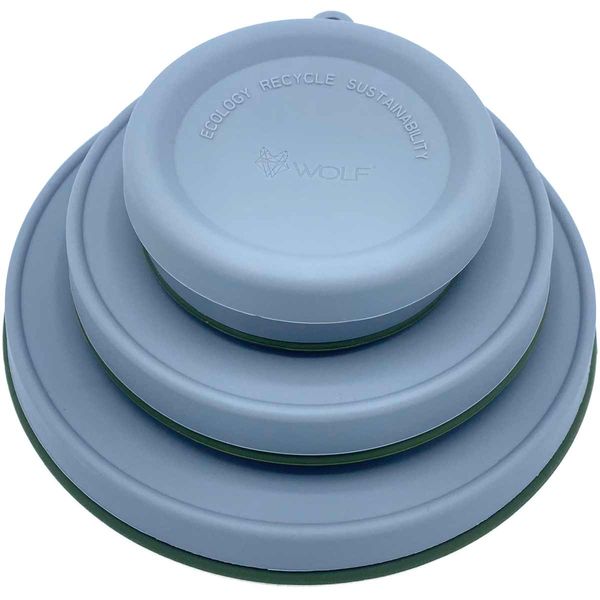 Wolf Outdoors EZI-STOW Collapsible Dining Set 3pk Olive Green