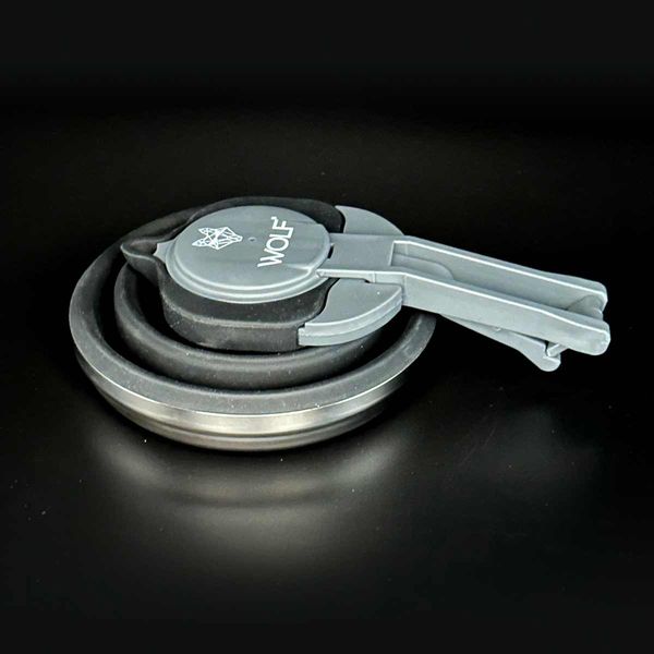 Wolf Outdoors Stainless Steel Base Silicone Collapsible Kettle 1.5L